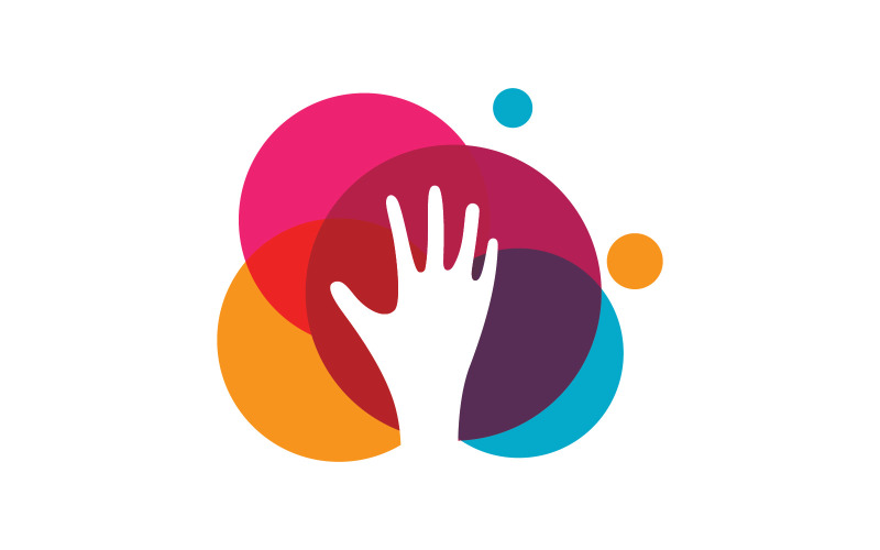 Hand Care Logo icon Business vector symbol template V3 Logo Template