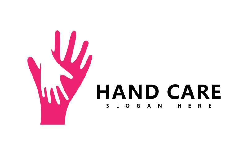 Hand Care Logo icon Business vector symbol template V4 Logo Template