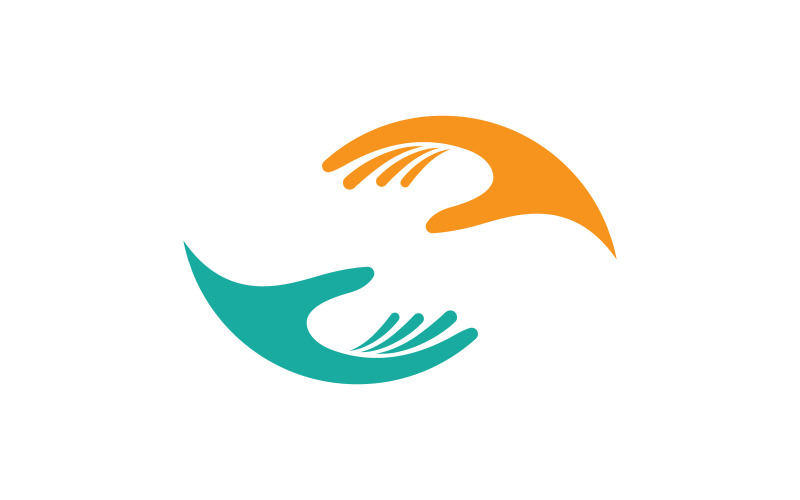 Hand Care Logo icon Business vector symbol template V5 Logo Template