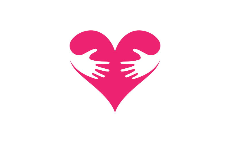 Hand Care Logo icon Business vector symbol template V8 Logo Template