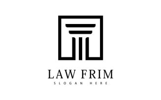 Law firm design logo icon template V4