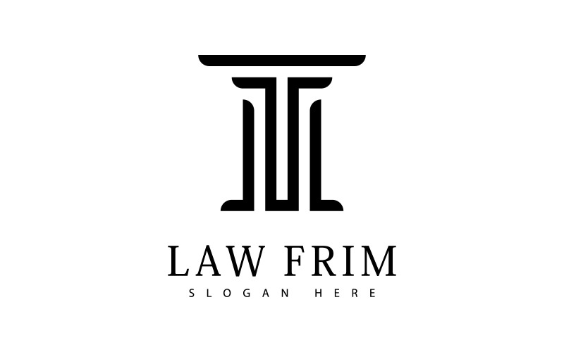 Law firm design logo icon template V Logo Template