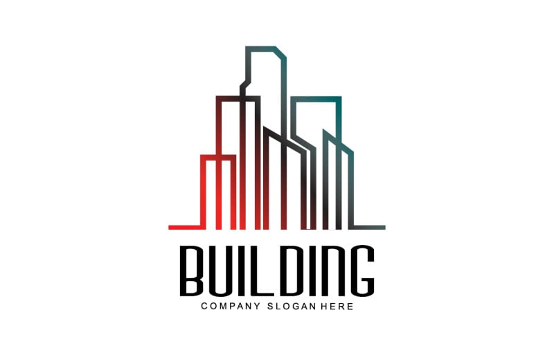City Building Construction Logo Design V5 Logo Template