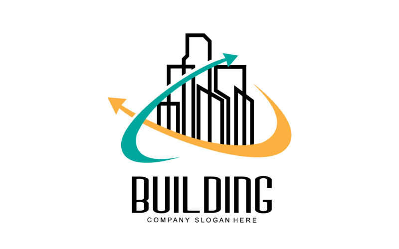 City Building Construction Logo Design V8 Logo Template