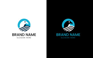 Elegant eagle mascot logo