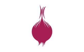 Onion vegetable icon logo vector version 11
