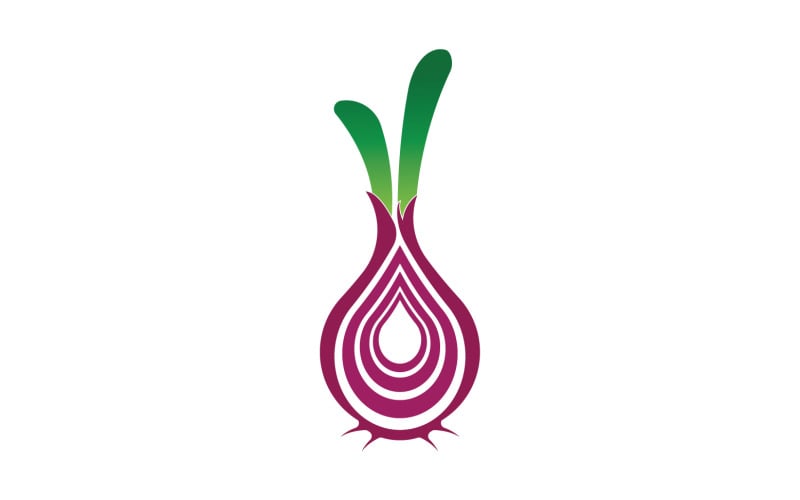 Onion vegetable icon logo vector version 12 Logo Template