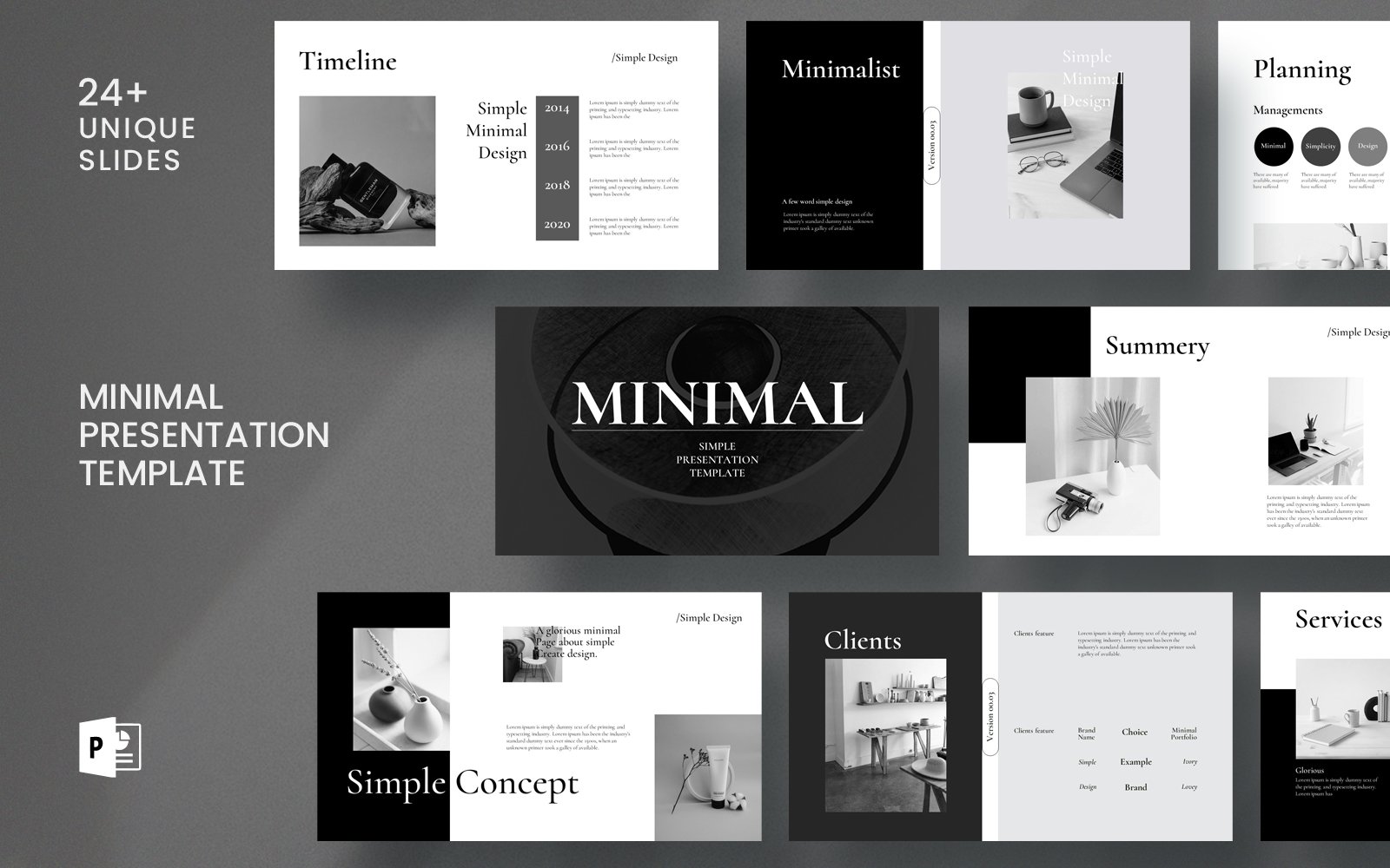 Kit Graphique #407914 Minimal Entreprise Divers Modles Web - Logo template Preview