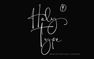Holy Type | Handwritten Font