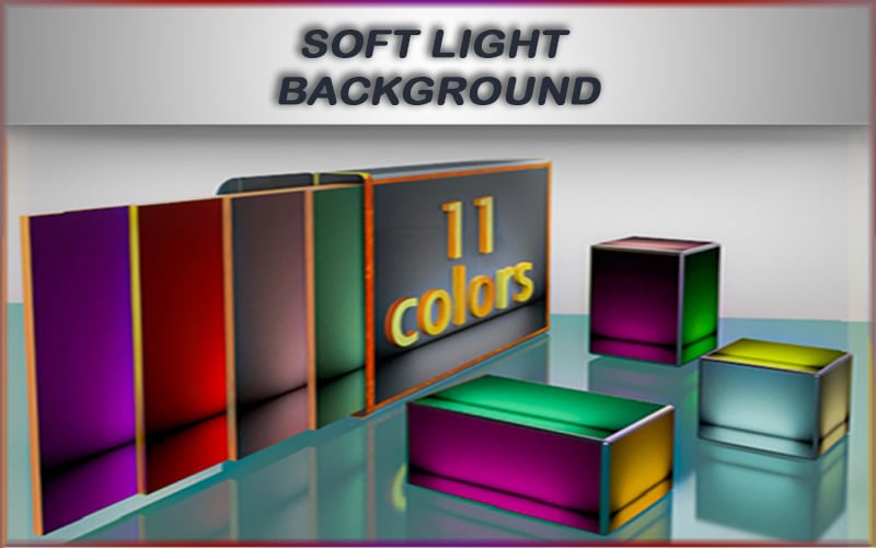 11 colours Soft Light background Background