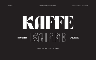 Kaffe | Psychedelic Typeface