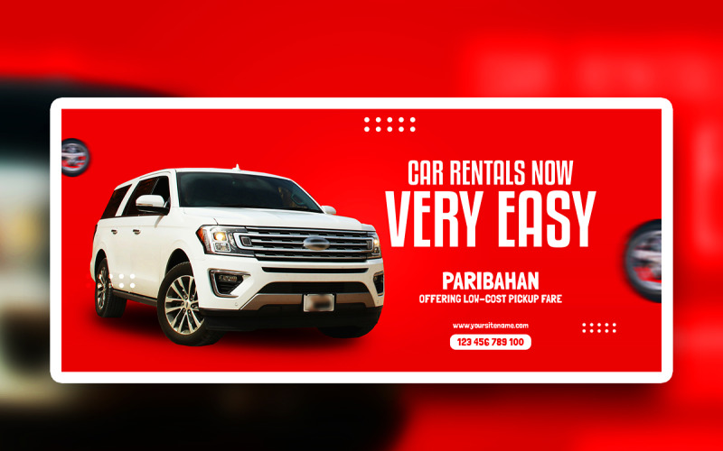 Premium Car Sale Advertisement banner psd design Social Media
