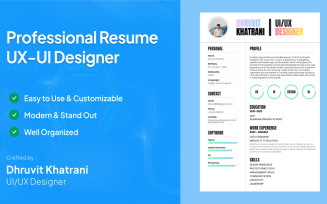 Resume / CV Template Of Designer