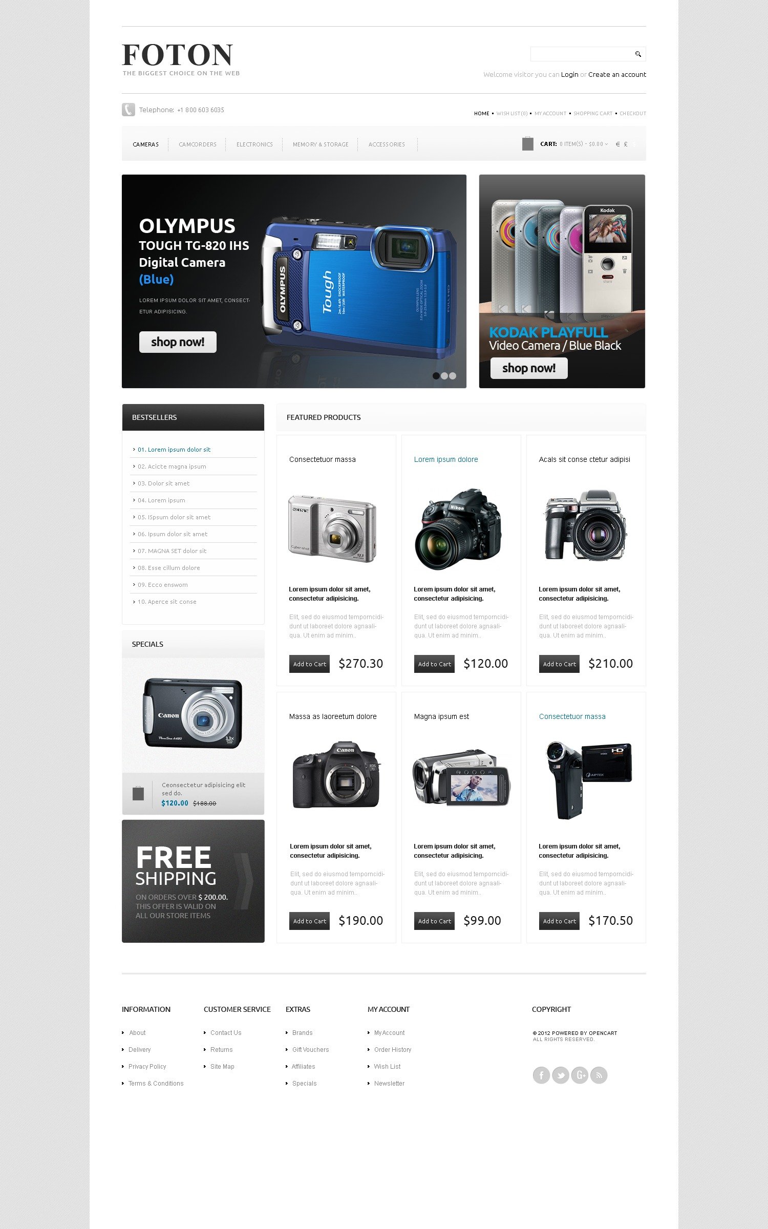 online electronics store