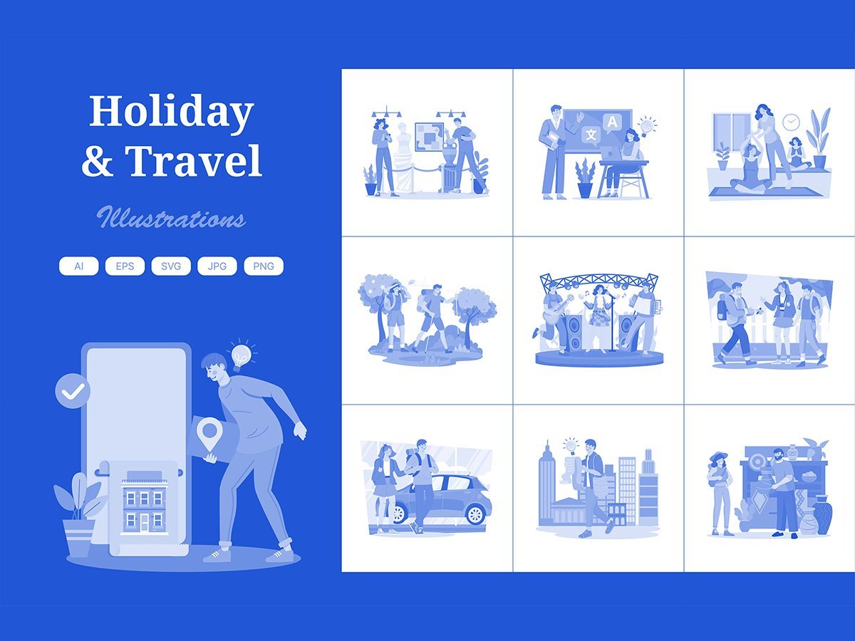 Kit Graphique #408085 Illustration Holiday Divers Modles Web - Logo template Preview