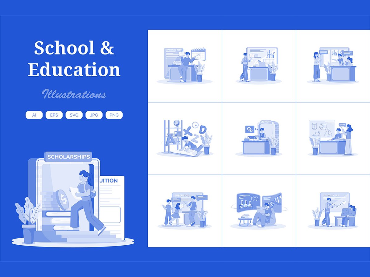 Template #408098 Lesson Schoolboy Webdesign Template - Logo template Preview
