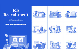 M723_Job Recruitment Illustration Pack