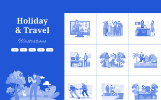 M728_Holiday & Travel Illustration Pack