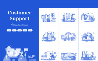 M733_ Customer Support Illustration Pack 2