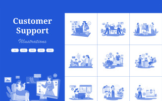 M733_ Customer Support Illustration Pack