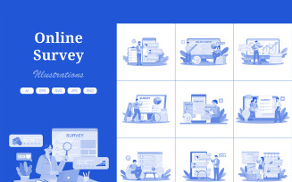 M739_Online Survey Illustration Pack
