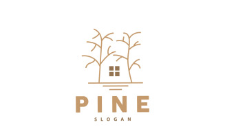 Pine Tree Logo Elegant Simple DesignV5