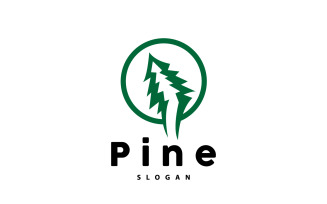 Pine Tree Logo Elegant Simple DesignV9