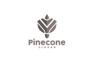 Pinecone Logo Simple Design Pine TreeV11