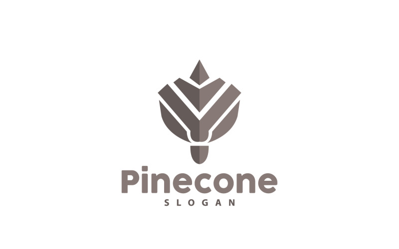 Pinecone Logo Simple Design Pine TreeV11 Logo Template