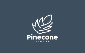 Pinecone Logo Simple Design Pine TreeV12