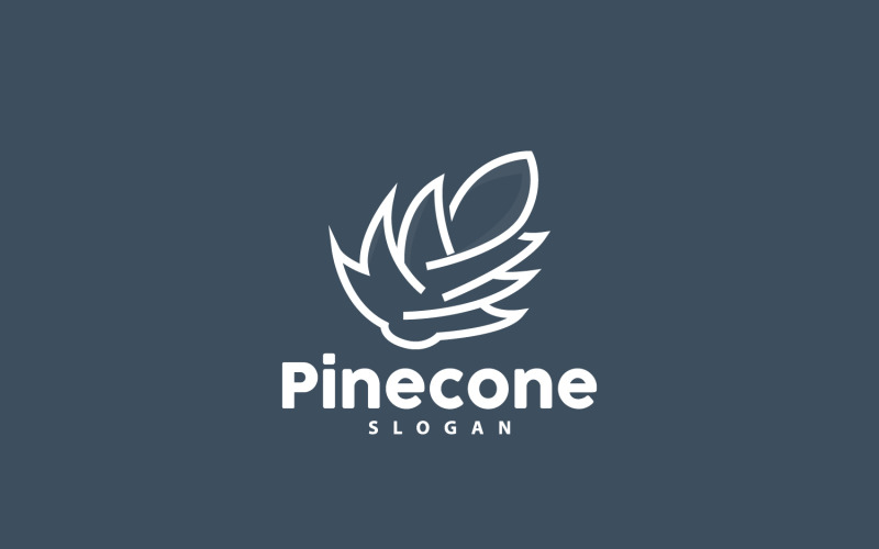 Pinecone Logo Simple Design Pine TreeV12 Logo Template