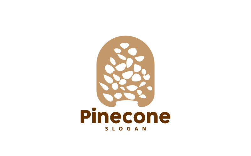 Pinecone Logo Simple Design Pine TreeV17 Logo Template