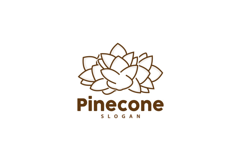 Pinecone Logo Simple Design Pine TreeV19 Logo Template