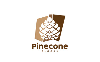Pinecone Logo Simple Design Pine TreeV21