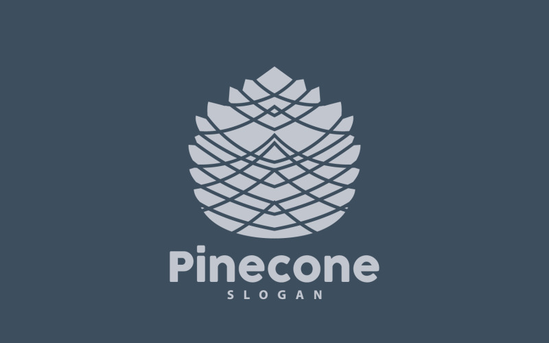 Pinecone Logo Simple Design Pine TreeV22 Logo Template