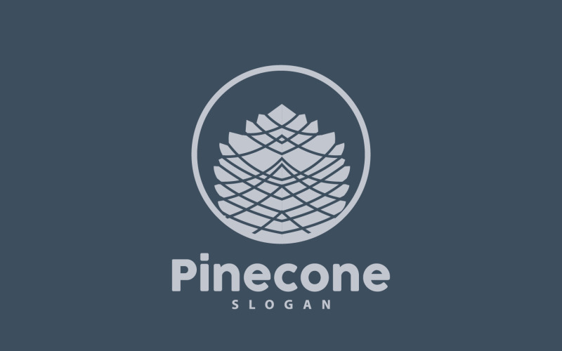 Pinecone Logo Simple Design Pine TreeV27 Logo Template