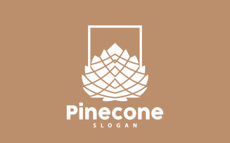 Pinecone Logo Simple Design Pine TreeV28