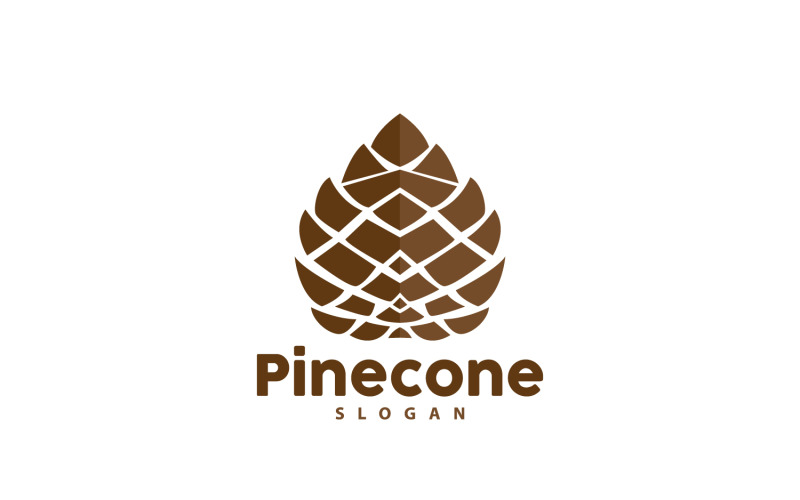 Pinecone Logo Simple Design Pine TreeV7 Logo Template