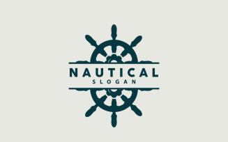 Ship Logo Nautical Maritime Vector SimpleV1