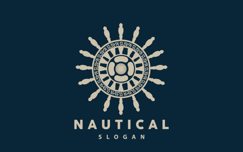 Ship Logo Nautical Maritime Vector SimpleV5 Logo Template