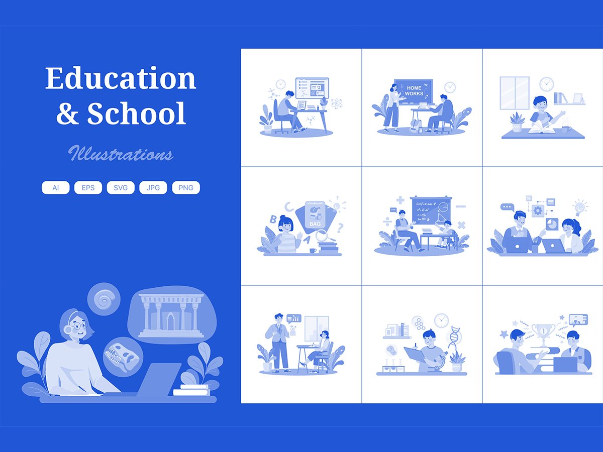 Template #408172 Lesson Schoolboy Webdesign Template - Logo template Preview