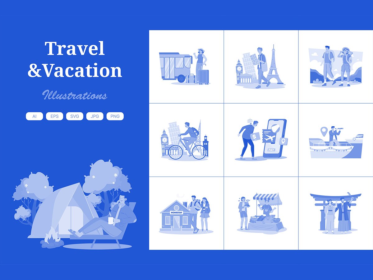 Kit Graphique #408175 Illustration Vacances Divers Modles Web - Logo template Preview