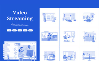 M705_Video Streaming Illustration Pack 1