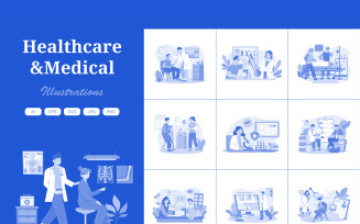 M716_Healthcare & Medical Illustration Pack