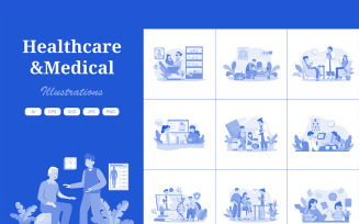 M716_ Healthcare & Medical Illustration Pack