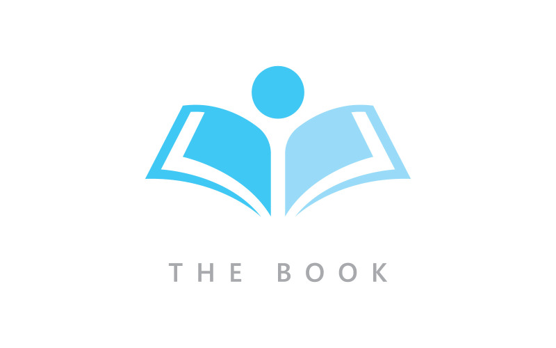 Education logo icon template. open book illustration V5 Logo Template