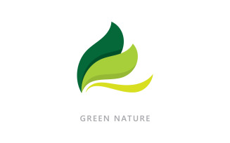 Nature symbol organic logo concept V7