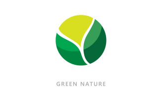 Nature symbol organic logo concept V8