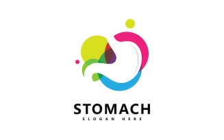 stomach care logo icon vector V2