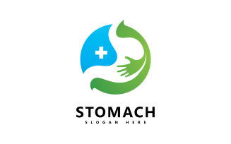 stomach care logo icon vector V4